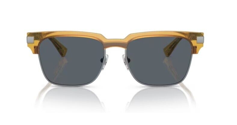 Versace 0VE4447 541280 Yellow/ Dark Blue Rectangular Men's Sunglasses