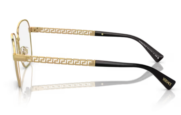 Versace 0VE1290 1499 - Havana/gold Squared Men's 56mm Eyeglasses