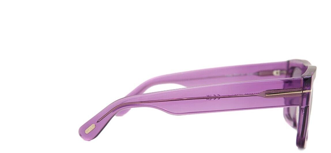 Tom Ford  FT0711 Fausto 81Y Transparent Violet/Pink Men's Square Sunglasses