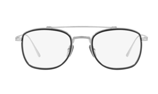 Persol 0PO5005VT 8006 Black/ Silver Men's Eyeglasses