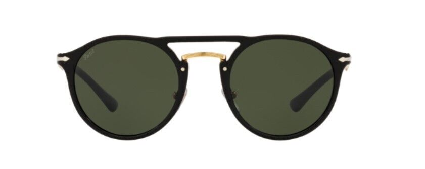 Persol 0PO3264S 95/31 Black Gold/Green Unisex Sunglasses