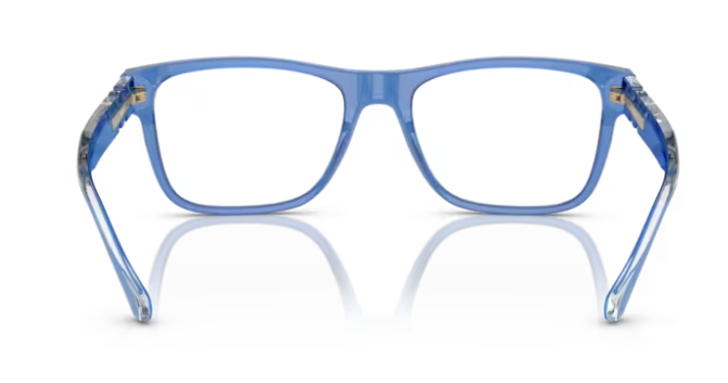Versace 0VE3303 5415 Transparent blue 55mm Rectangular Men's Eyeglasses