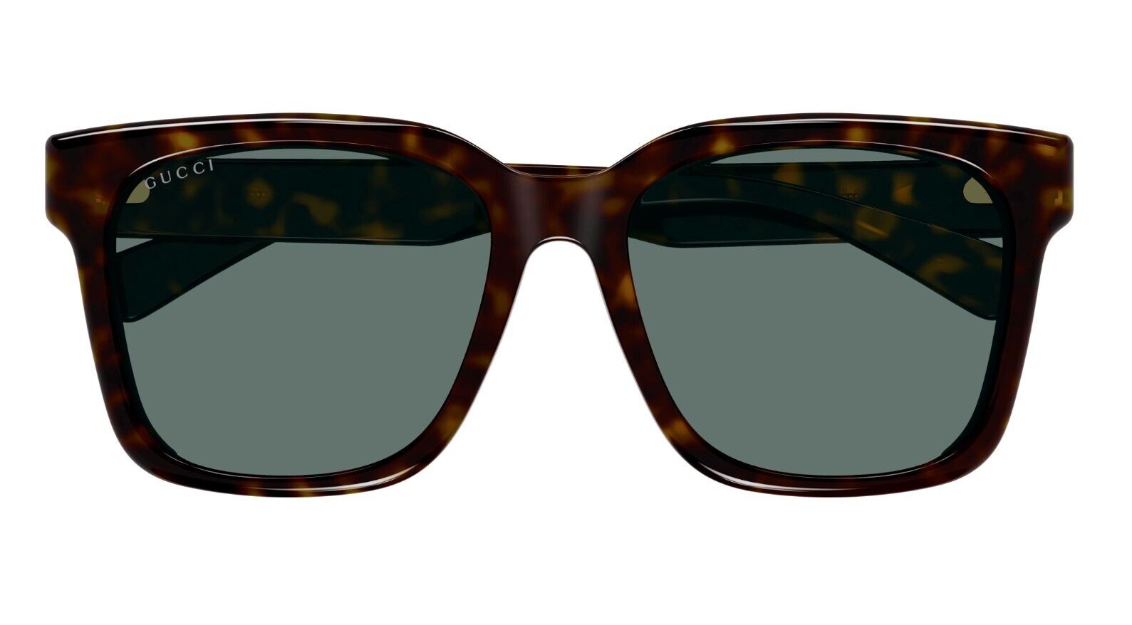 Gucci GG1175SK 004 Havana/Green Caravan Unisex Sunglasses