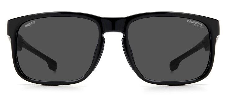 Carrera CARDUC 023/S 0807 IR Black/Grey Rectangular Men's Sunglasses