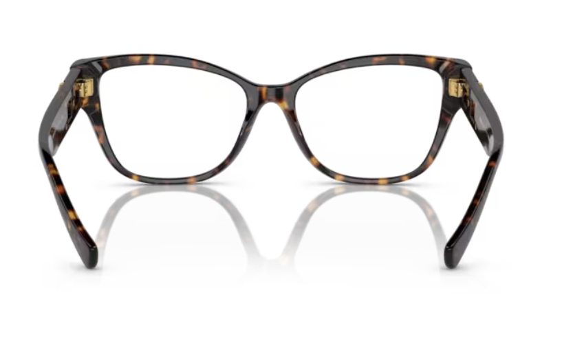Versace 0VE3347 108 Havana 52mm Square Women's Eyeglasses