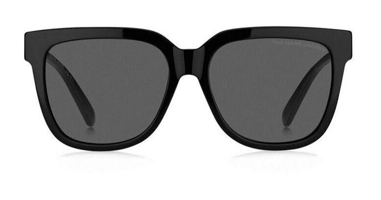 Marc Jacobs MARC-580/S 0807/IR Black/Grey Square Women's Sunglasses