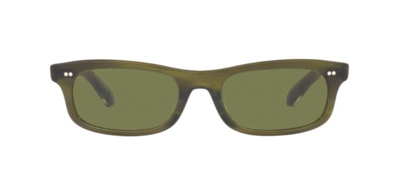 Oliver Peoples 0OV5484SU FAI 16804E Emerald Bark/Green Rectangle Sunglasses