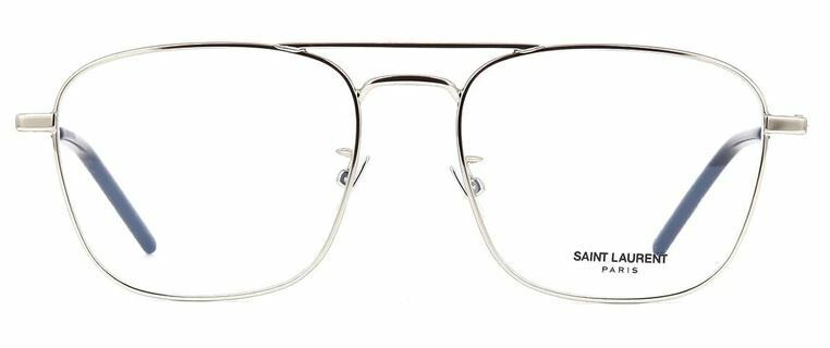 Saint Laurent SL 309 OPT 005 Silver Square Unisex Eyeglasses