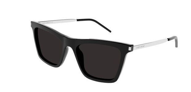 Saint Laurent SL 511 001 Black-Silver/Black Square Women's Sunglasses