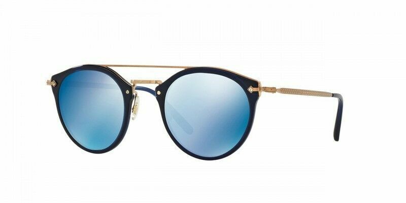 New Oliver Peoples OV 5349 S 156696 Remick Denim/ Blue Mirrored Sunglasses