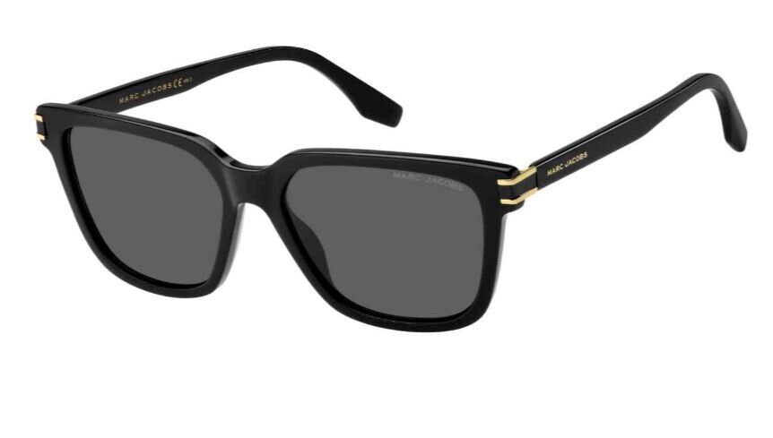 Marc Jacobs MARC-567/S 0807/IR Black/Grey Square Men's Sunglasses