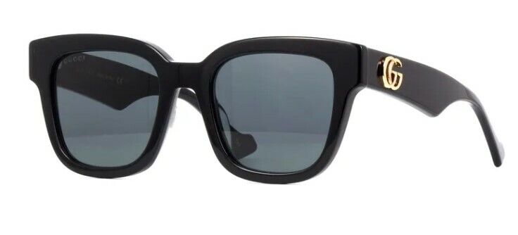 Gucci GG 0998S 001 Black-Black/Gray Full Rim Square Women Sunglasses
