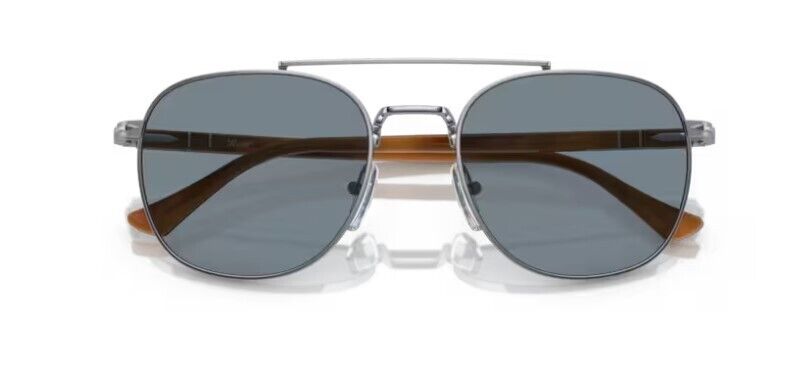 Persol 0PO1006S 518/56 Silver/Light Blue Unisex Sunglasses