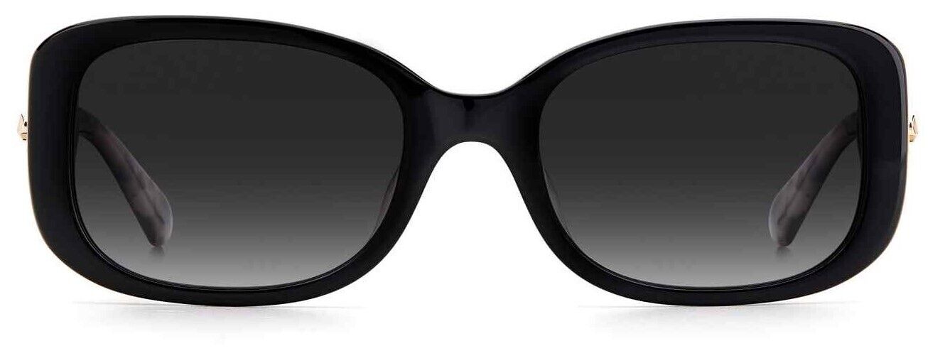 Kate Spade Dionna/S 0807/WJ Black/Gray Polarized Rectangular Women's Sunglasses