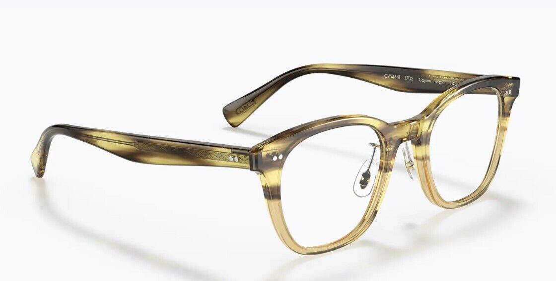 Oliver Peoples 0OV 5464F Cayson 1703 Canarywood Gradient Brown Unisex Eyeglasses