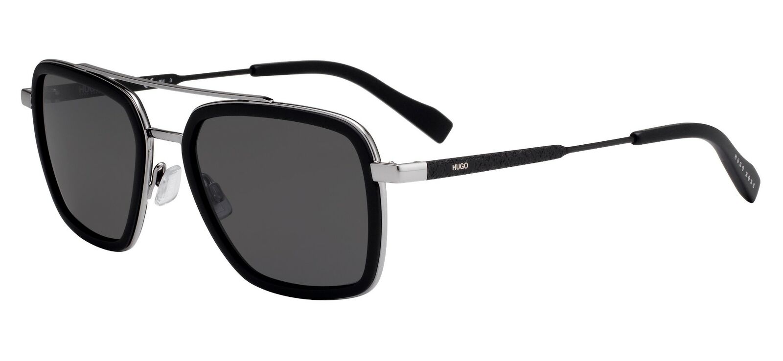 Hugo 0306/S 0003/IR Matte Black/Gray Blue Sunglasses