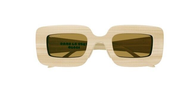 Gucci GG0974S 002 Beige/Brown Rectangular Women's Sunglasses