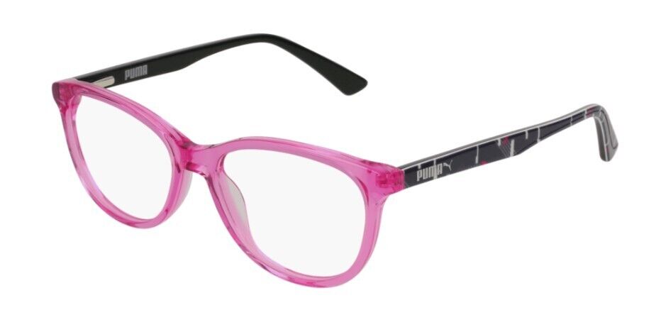 Puma PJ0021O 001 pink Round Junior Full-Rim Eyeglasses