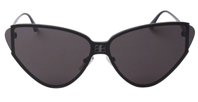 Balenciaga BB0191S 001 Black/Grey Cat-Eye Full-Rim Women's Sunglasses