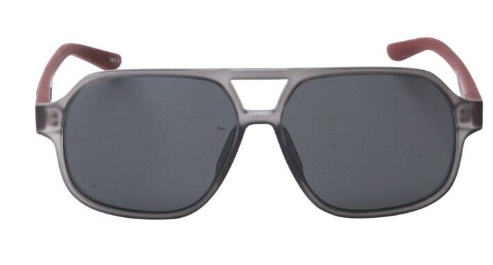 Puma PJ0059S 003 Grey-Red/Smoke Pilot Junior Full-Rim Sunglasses