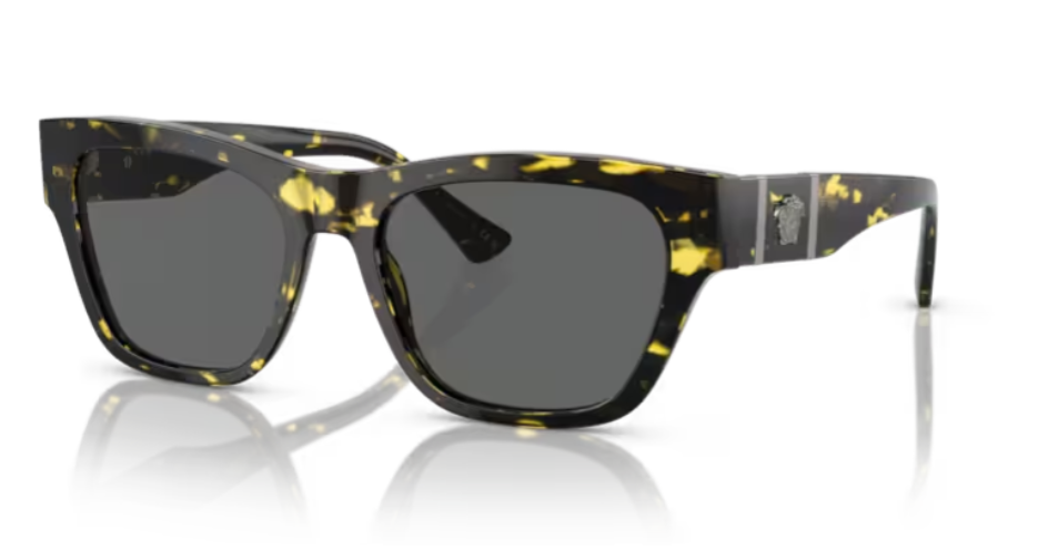 Versace 0VE4457 542887 Havana/Dark grey Square Men's Sunglasses