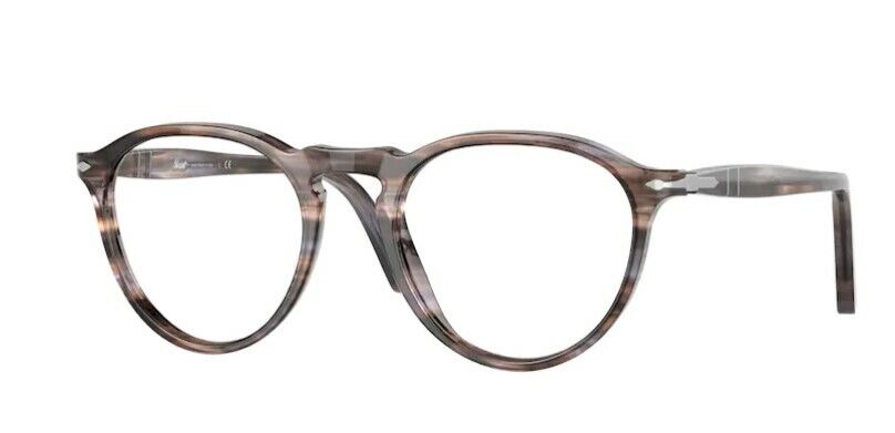 Persol 0PO3286V 1155 Striped Blue Tortoise Brown Havana / Silver Men' Eyeglasses