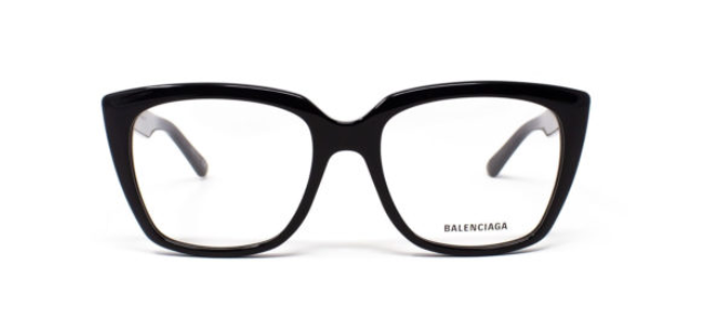 Balenciaga BB 0062O 001 Black Cat Eye Women's Eyeglasses