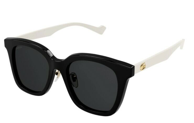 Gucci GG 1000SK 003 Black/Black Gray Full Rim Square Women Sunglasses