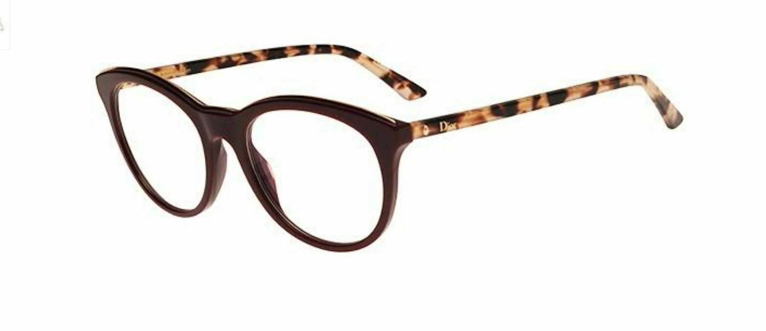 Christian Dior Montaigne 41 0CIV Burgundy Havana Eyeglasses