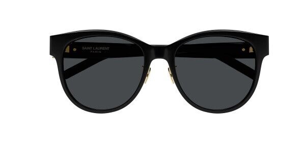 Saint Laurent SL M107/K 004 Black/Grey Polarized Round Women's Sunglasses