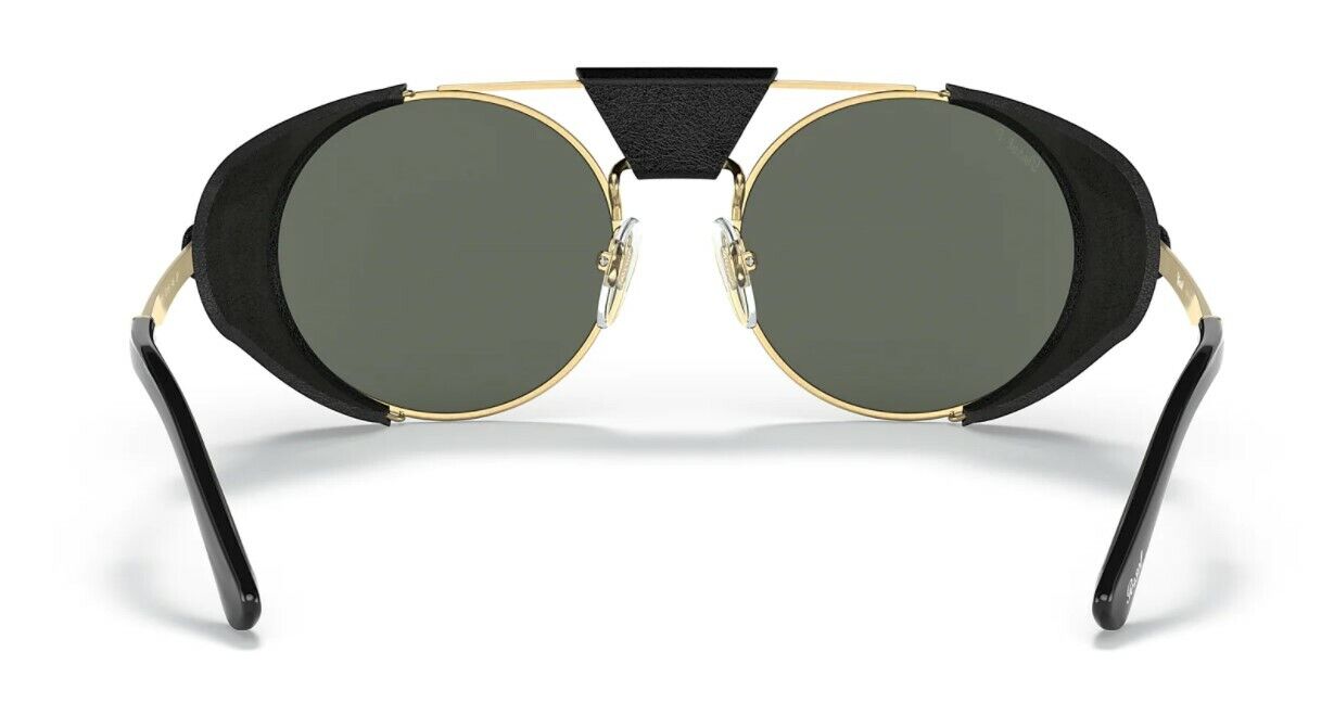 Persol 0PO 2496SZ 114958 Gold/Green Polarized Unisex Sunglasses