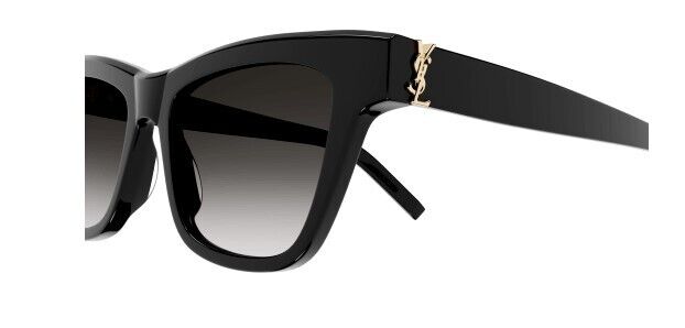 Saint Laurent SL M106 002 Black/Gradient Grey Square Women's Sunglasses