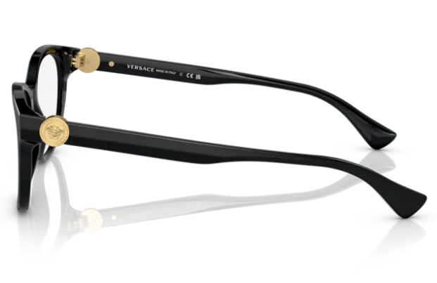 Versace VE3330 GB1 - Black Cat Eye 55mm Women's Eyeglasses