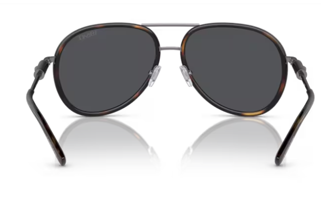 Versace VE 2260 10087 Havana/ Dark Grey Oval Men's Sunglasses