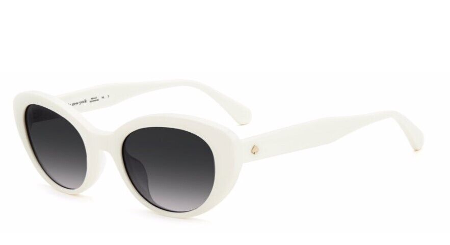 Kate Spade Crystal/S 0VK6/9O/White/Grey Shaded Oval Women's Sunglasses