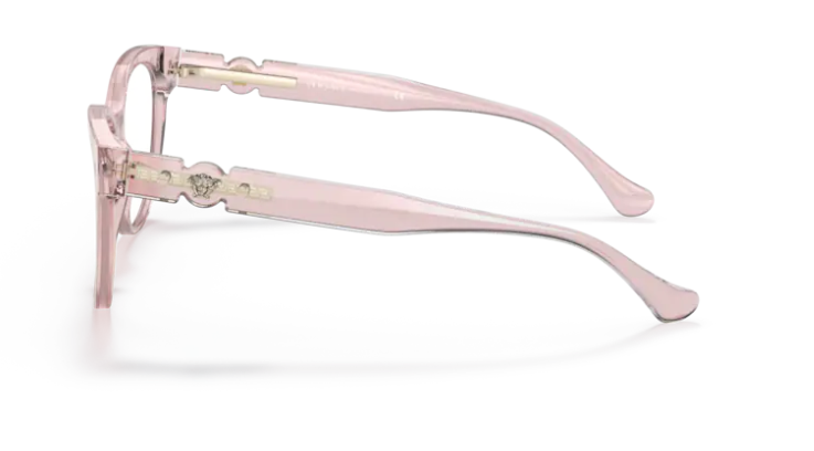 Versace 0VE3304 5339 Transparent pink Cat Eye  Women's Eyeglasses