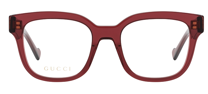 Gucci GG 0958O 006 Burgundy Squared Women's Eyeglasses