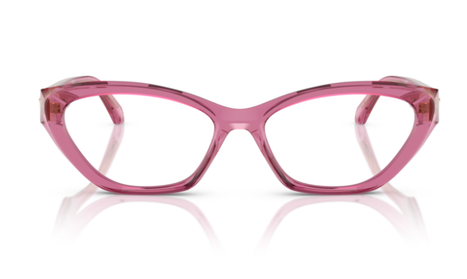 Versace 0VE3356 5469 Transparent light pink Cat-Eye 55MM Women's Eyeglasses