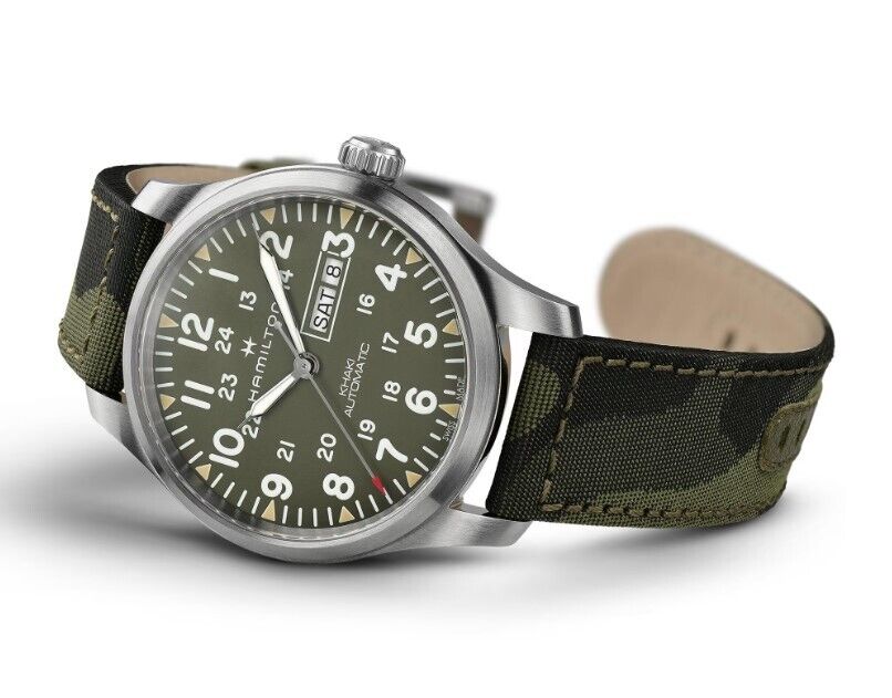 Hamilton Khaki Field Day Date Automatic Green Dial 42mm Men's Watch H70535061