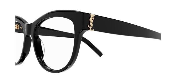 Saint Laurent SL M108 006 Black Round Women's Eyeglasses