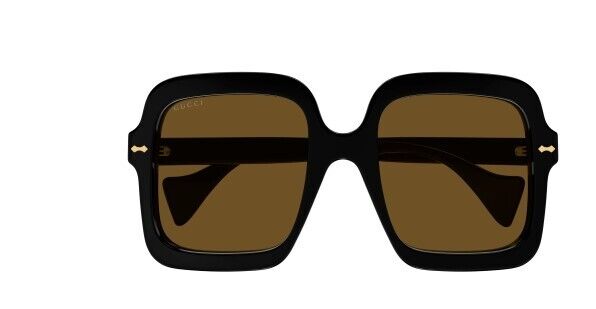 Gucci GG 1241S 001 Black/Brown Oversize Square Women's Sunglasses
