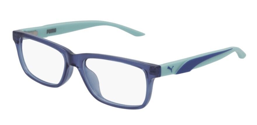 Puma PJ0058O 002 Blue-Green Rectangular Junior Full-Rim Eyeglasses