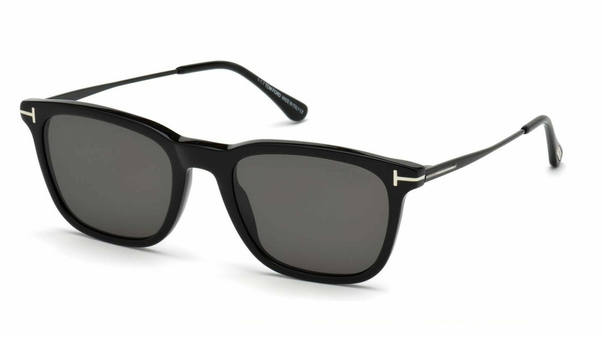 Tom Ford FT 0625 Arnaud 02 01D Shiny Black Polarized Sunglasses
