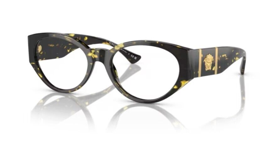 Versace 0VE3345 5428 Havana/Clear Oval 52 mm Women's Eyeglasses