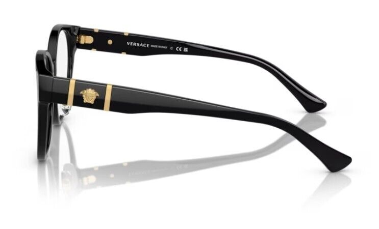 Versace 0VE3351D GB1 Black/Clear Oval Women's Eyeglasses