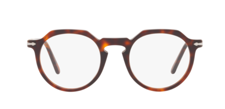 Persol 0PO3281V 24 Brown Havana / Silver Unisex Eyeglasses