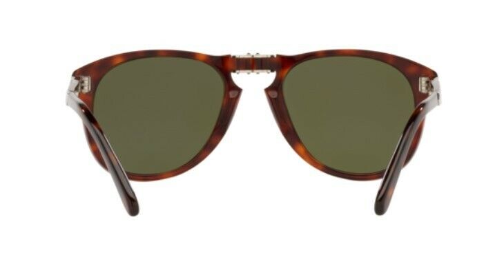 Persol 0PO0714SM 24/P1 Havana/ Green Polarized Pilot Men's Sunglasses