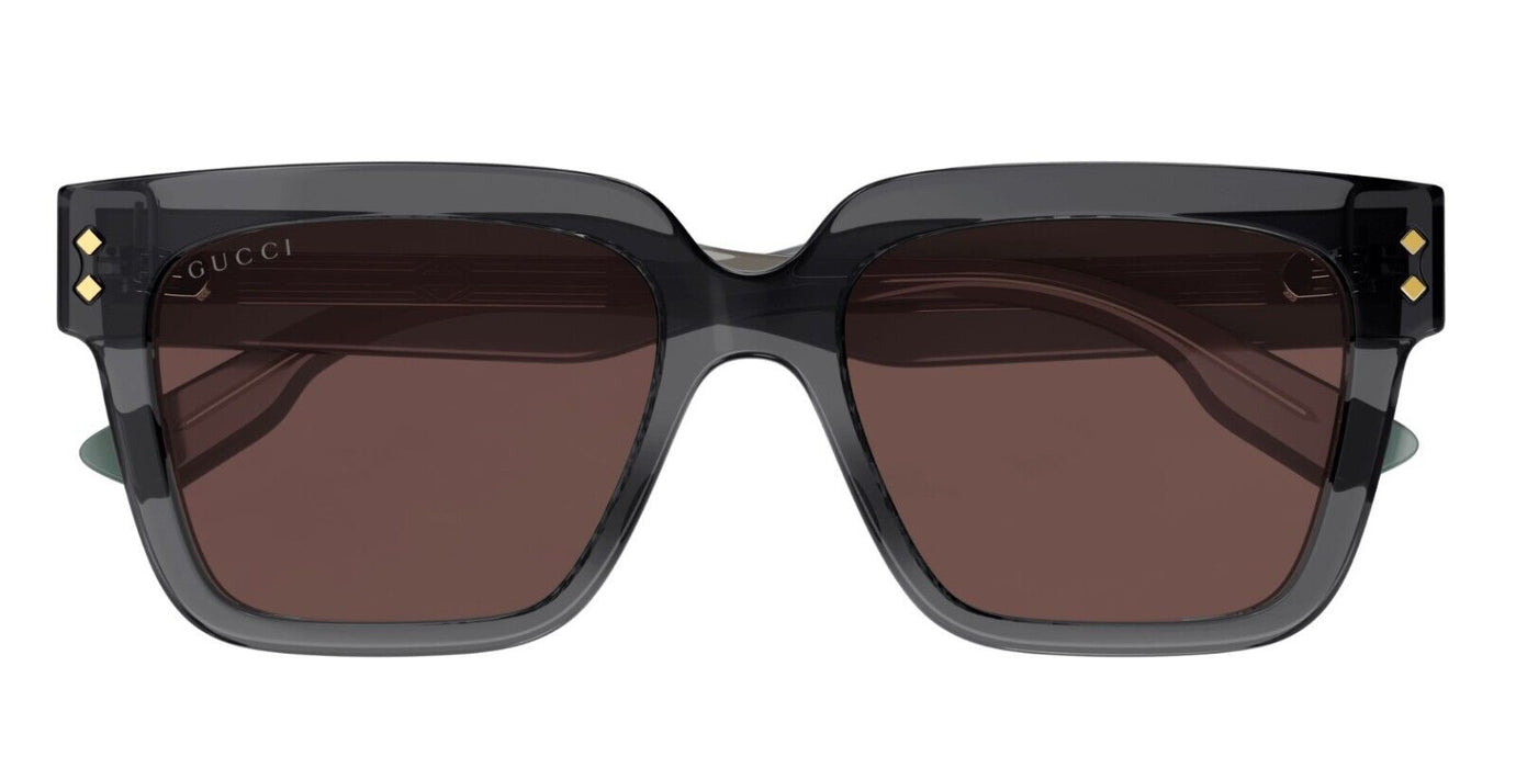Gucci GG1084S 004 Grey/Brown Square Men's Sunglasses