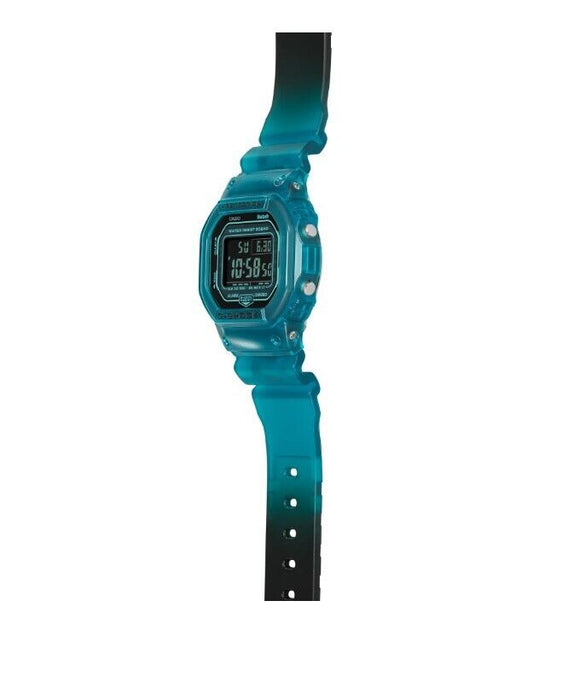 Casio G-Shock Digital Translucent Turquoise Blue-Black Gradient Watch DWB5600G-2