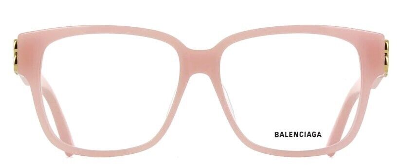 Balenciaga BB0104O 004 Pink Gold Square Women's Eyeglasses
